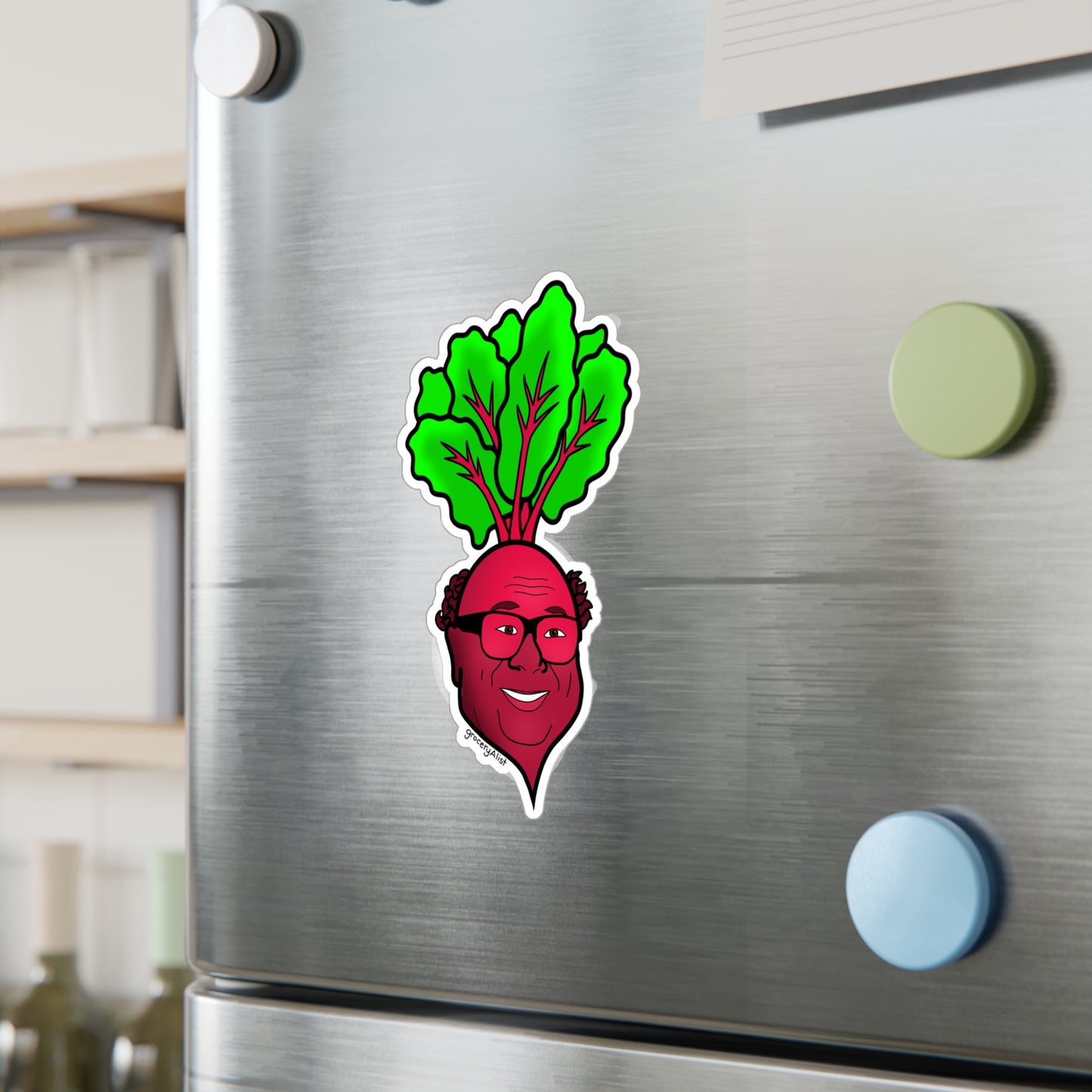 Danny Debeeto Vinyl Sticker | Funny Celebrity Food Pun | Famous Actor Wordplay Decal - Fun Sticker for Car/Water Bottle/Notebook