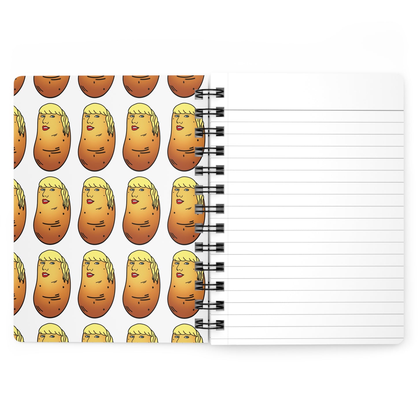 Tater Swift Spiral Notebook | Funny Celebrity Food Pun | Famous Singer Wordplay Journal - Humorous Stationery Gift for Swifties