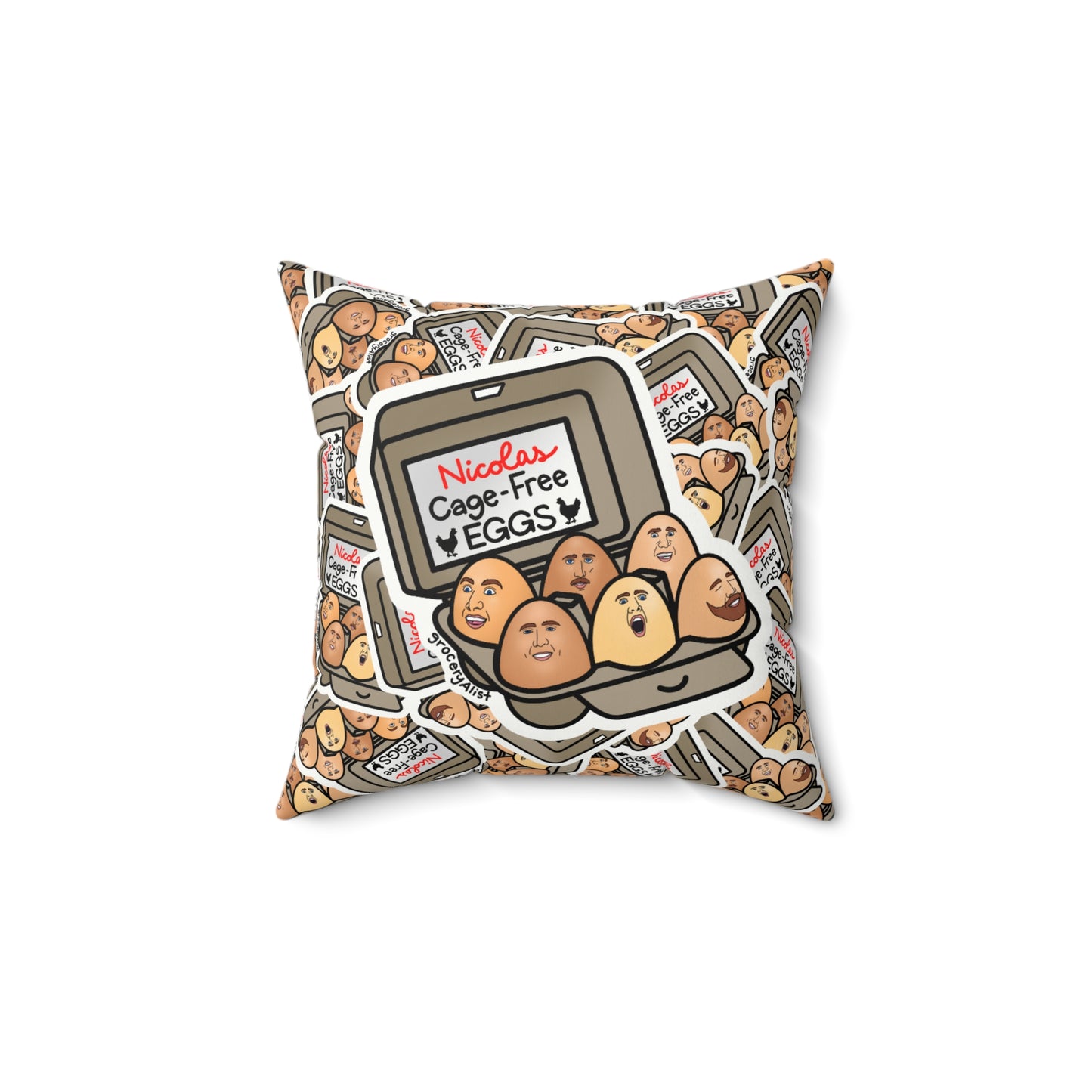 Nicolas Cage-Free Eggs Pillow